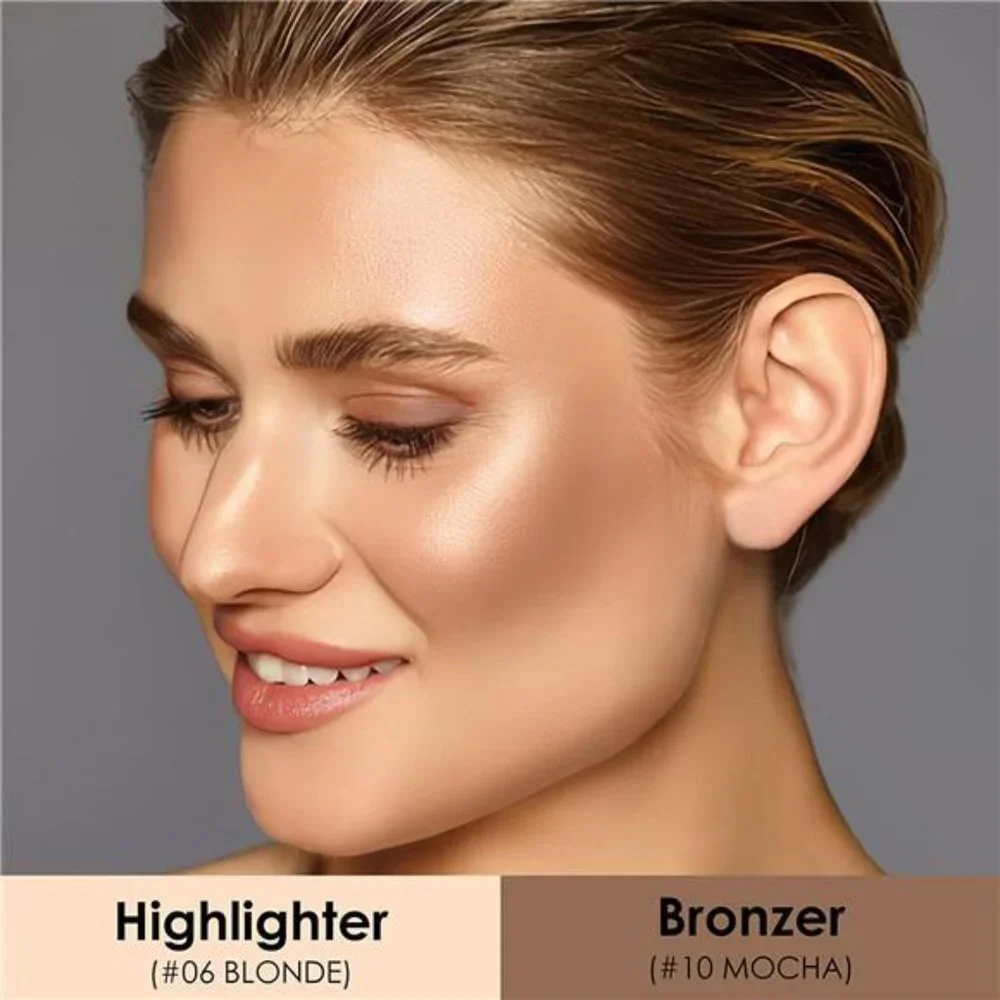 2 Pcs Mineral Cream Contour Stick Makeup, Light-medium